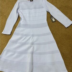 Vince Camuto Soft Blue/Periwinkle Mesh Knit Dress